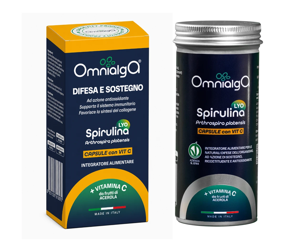 Spirulina Lyo in capsule con Vitamina C