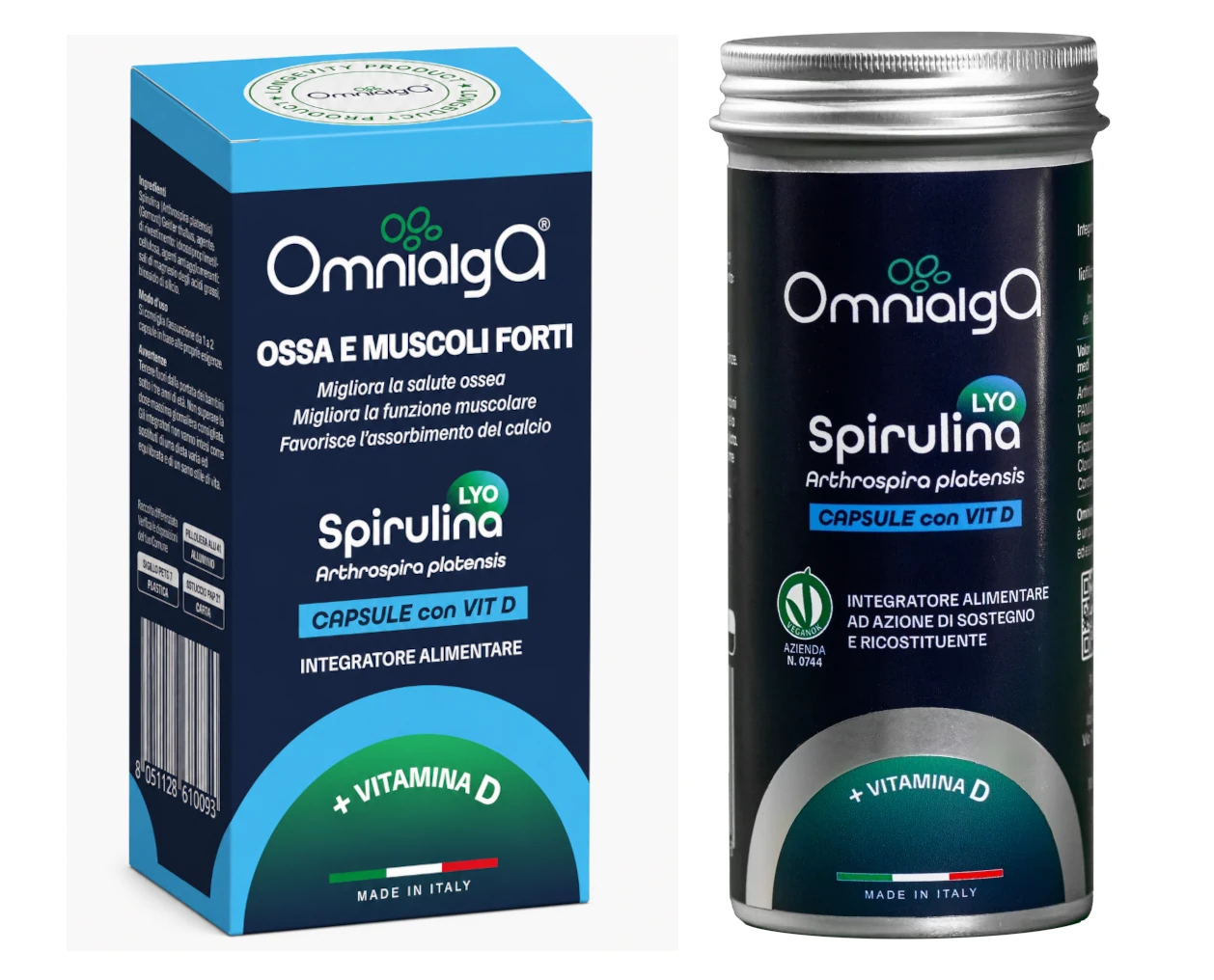 Spirulina Lyo Capsule con vitamina D