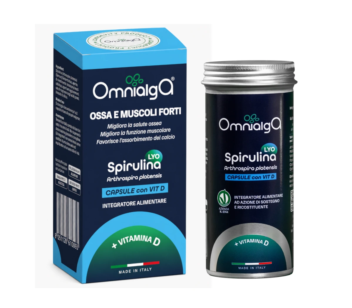 Spirulina Lyo Capsule con vitamina D